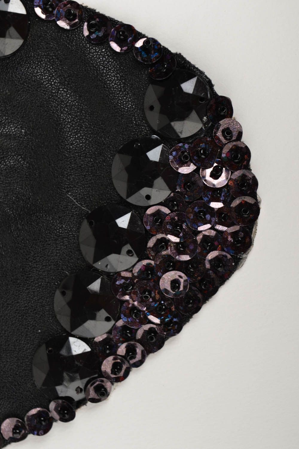 Handgefertigt Damen Kragen Halsschmuck für Damen Collier Halskette in Schwarz  foto 2