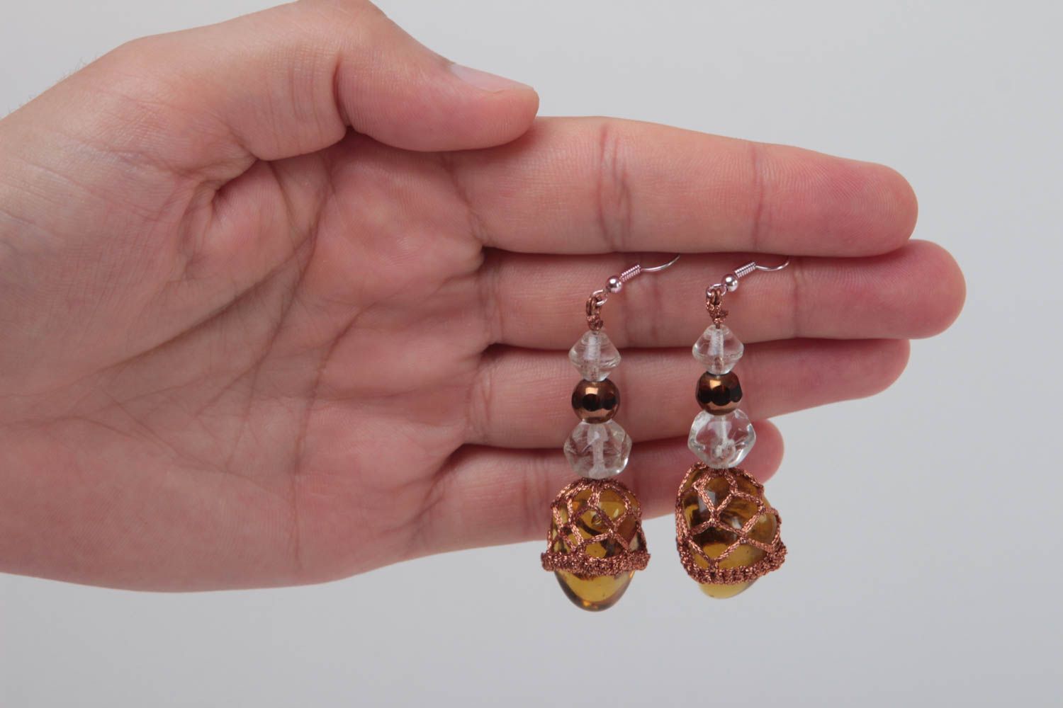 Unusual handmade earrings beaded earrings beautiful jewellery gifts for her photo 5