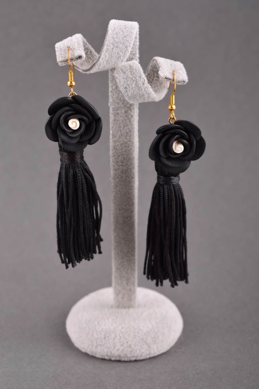 Handmade earrings clay earrings designer accessory clay jewelry gift ideas photo 1