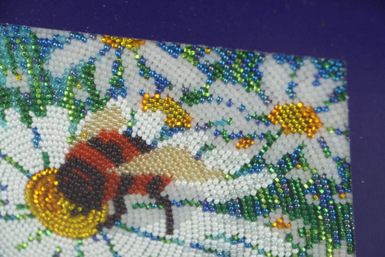 Beaded painting Camomile field photo 5