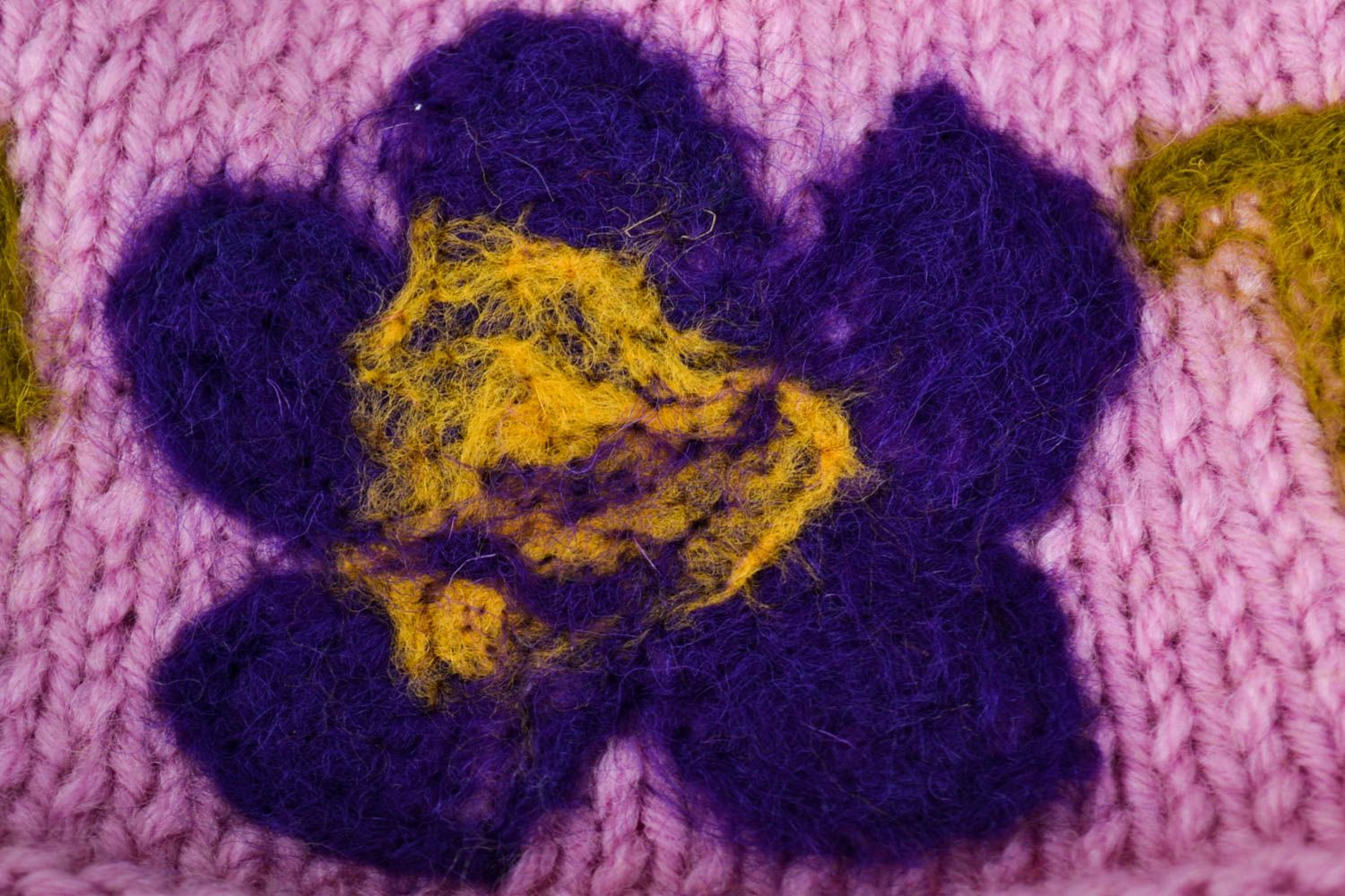 Bonnet tricot fait main Chapeau au crochet Accessoire enfant design unique  photo 4