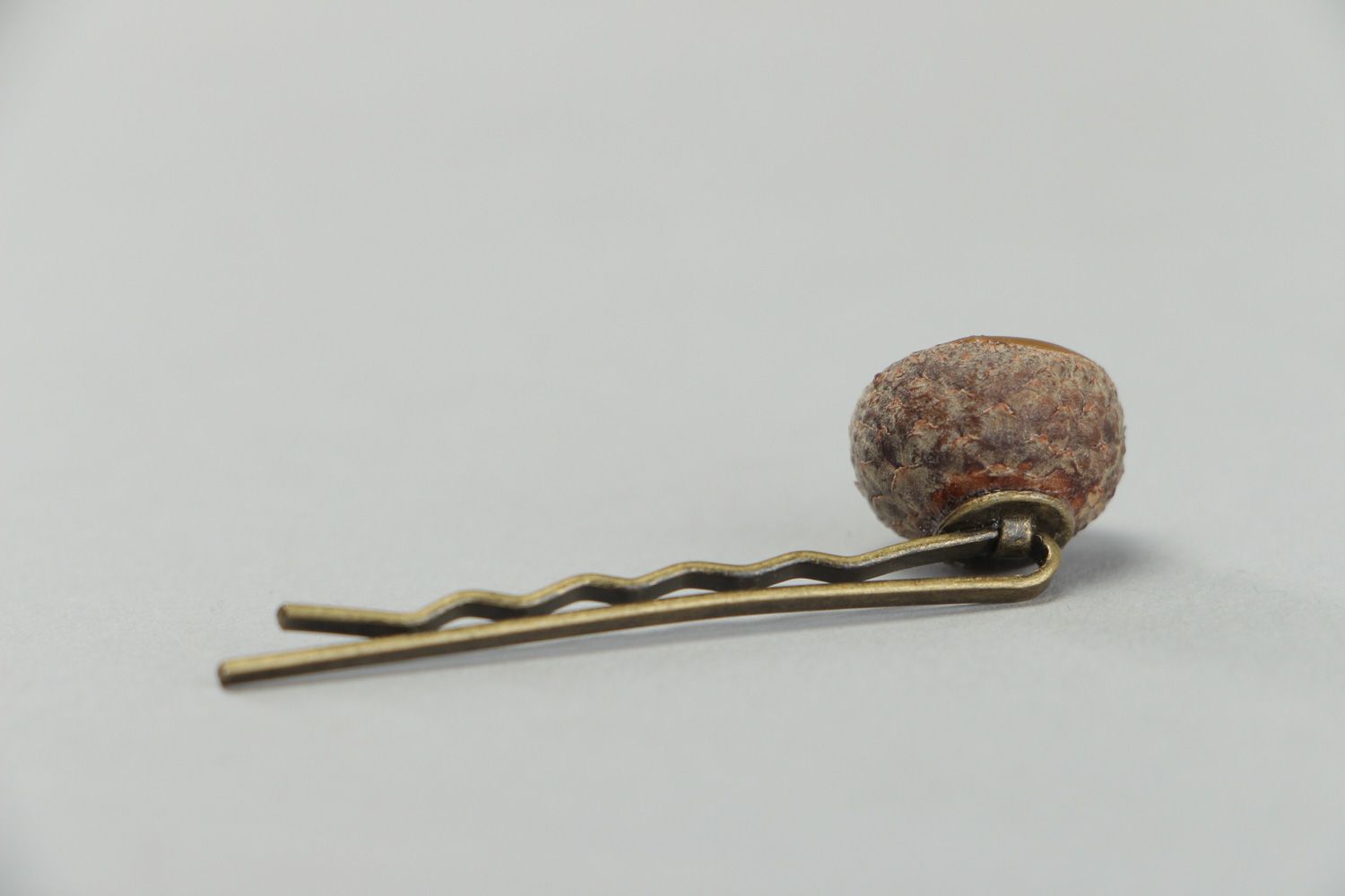 Unusual handmade small women's invisible hairpin photo 3