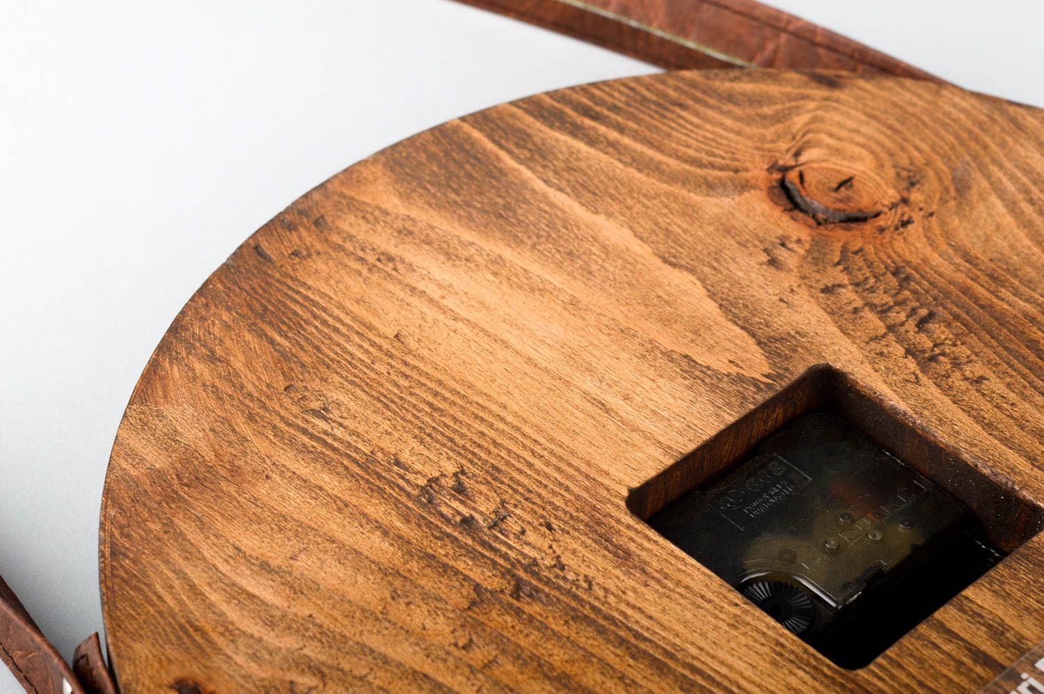 Reloj de madera hecho a mano insólito decoración de cocina adorno para casa foto 5