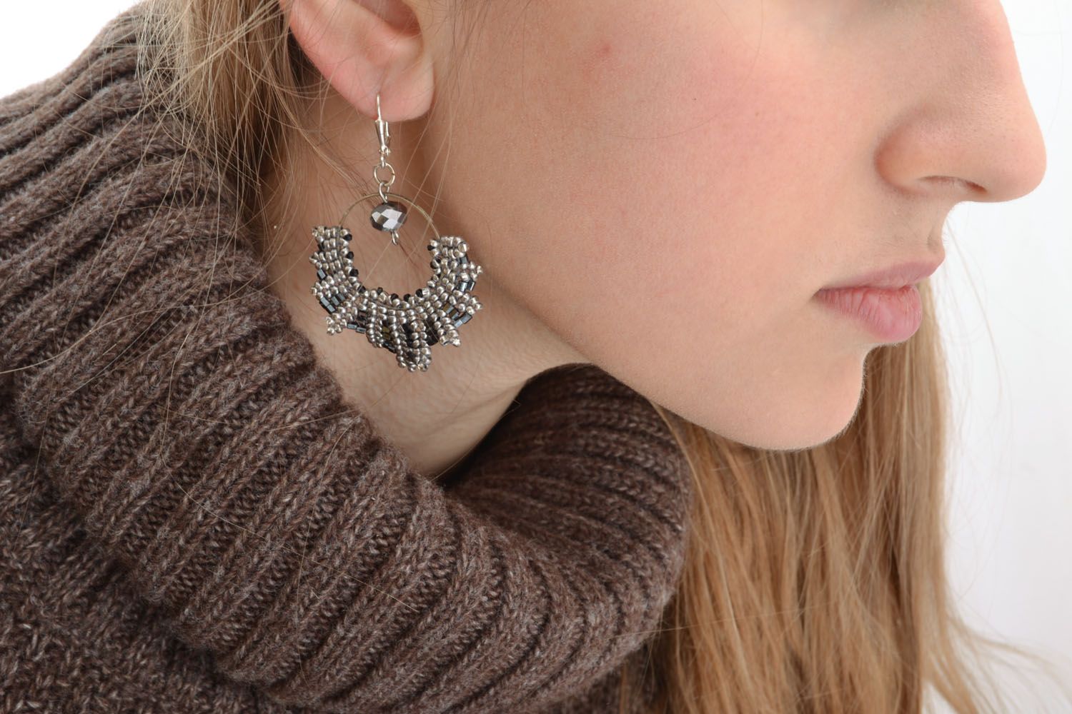 Long beaded earrings photo 5