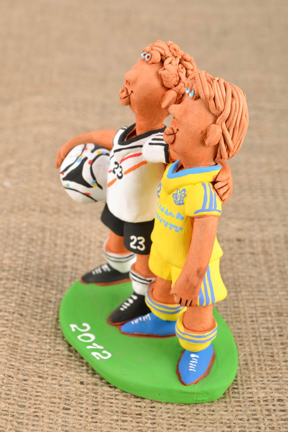 Unusual figurine Football Players photo 1