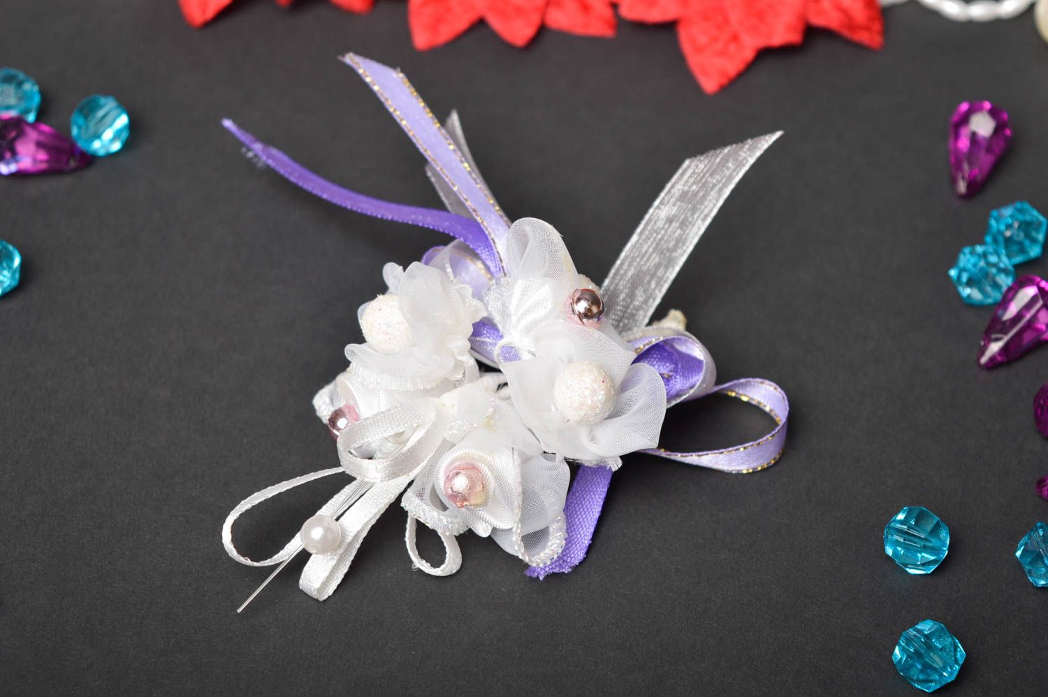 Handmade wedding accessories lapel flowers corsages and boutonnieres  photo 1