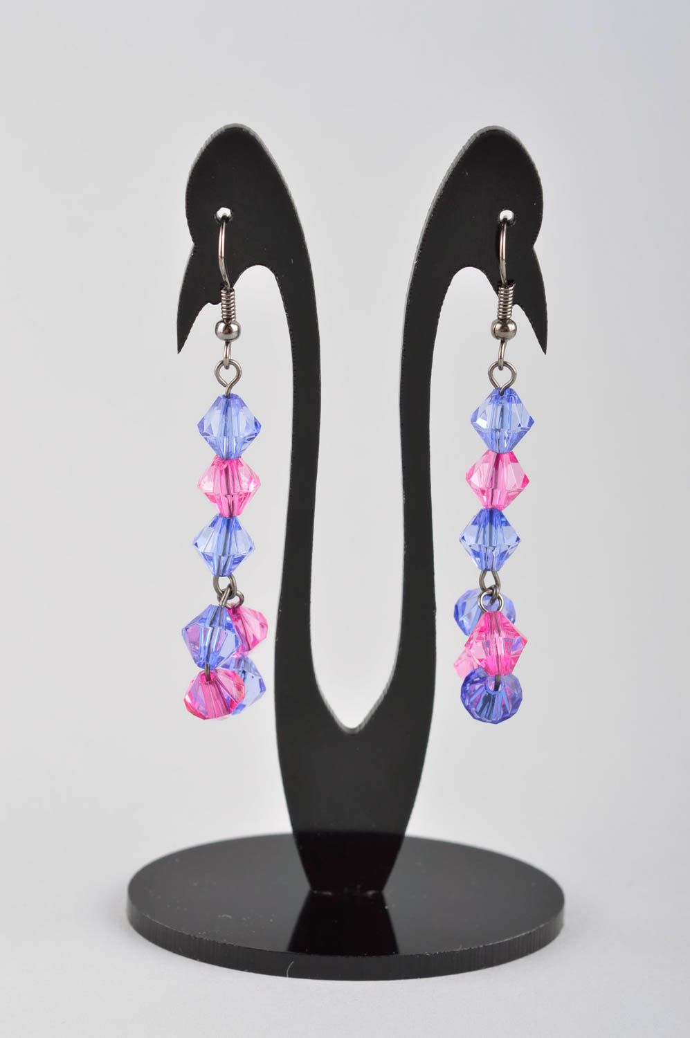 Handmade earrings womens earrings designer accessories crystal jewelry photo 2