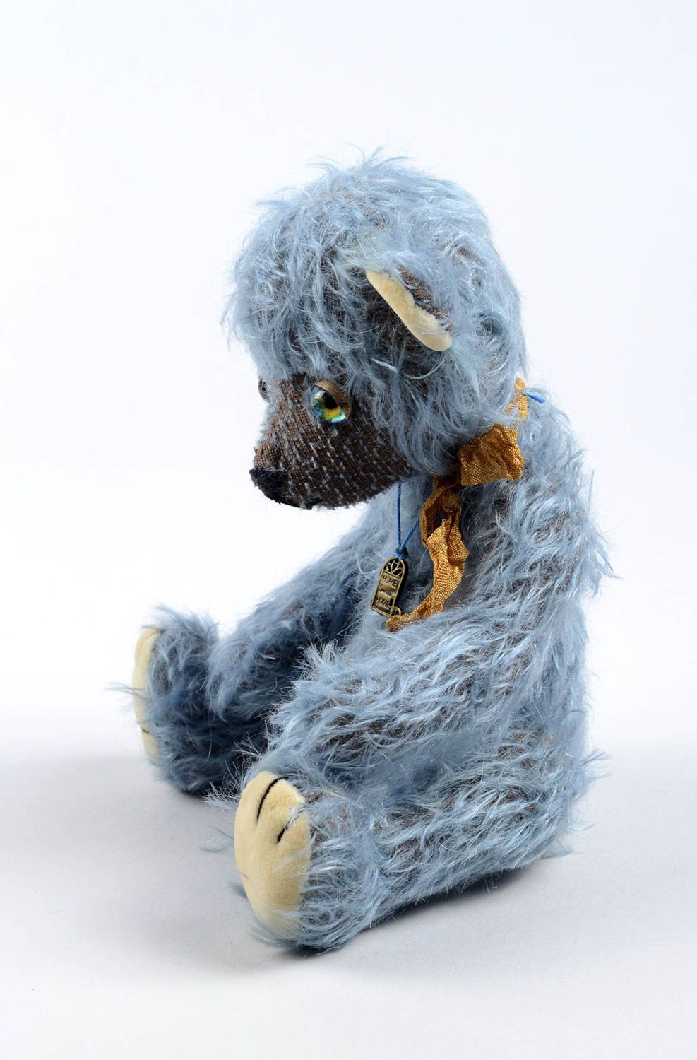 Fluffy toy handmade collectible toy interior toys for children nursery decor photo 3