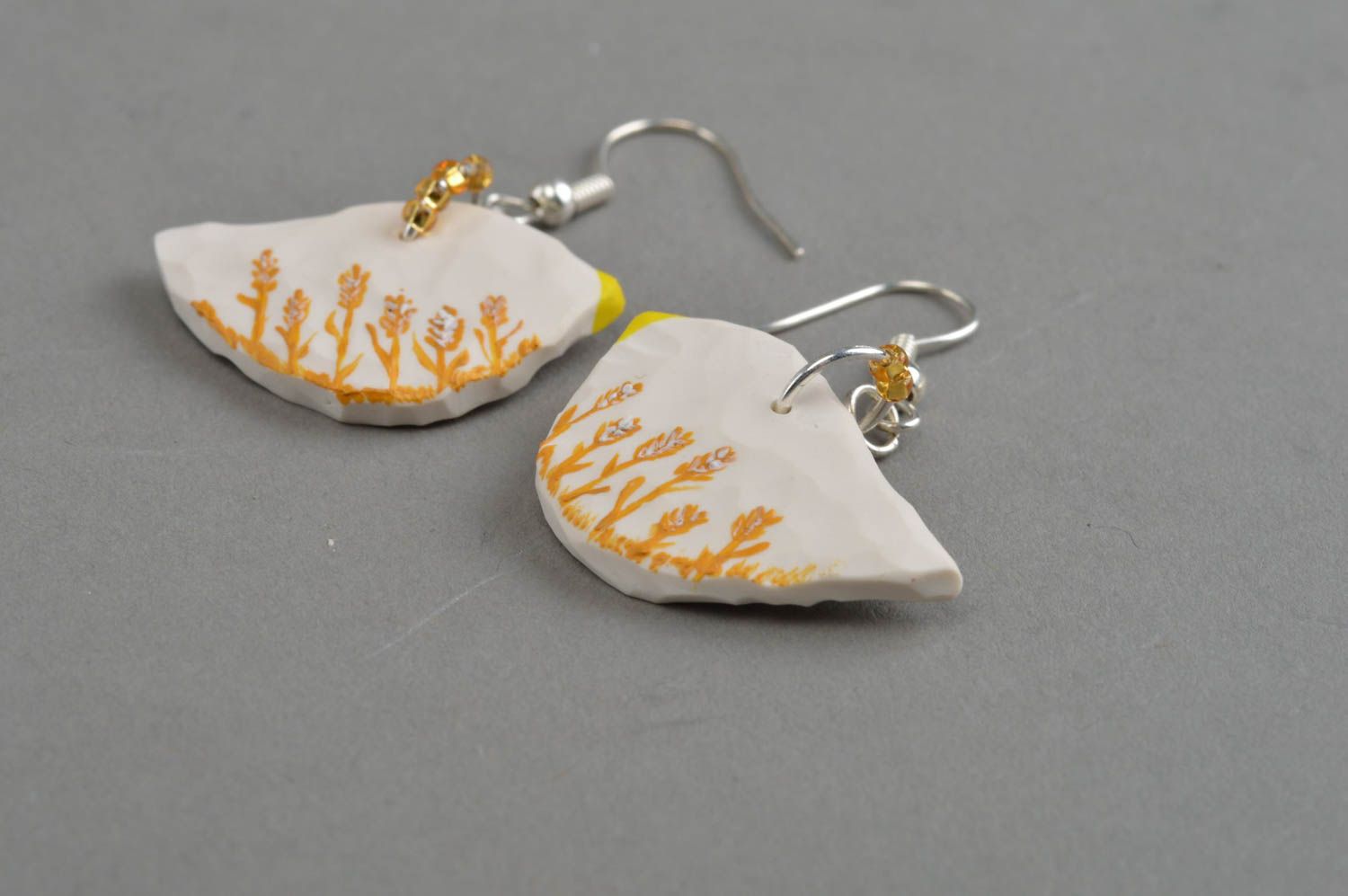 Handmade plastic earrings polymer clay ideas fashion accessories gift ideas photo 3