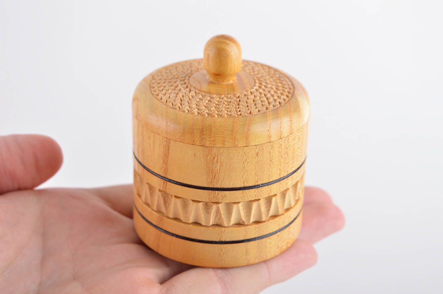 Caja decorativa hecha a mano cofre de madera para joyas regalo original foto 4