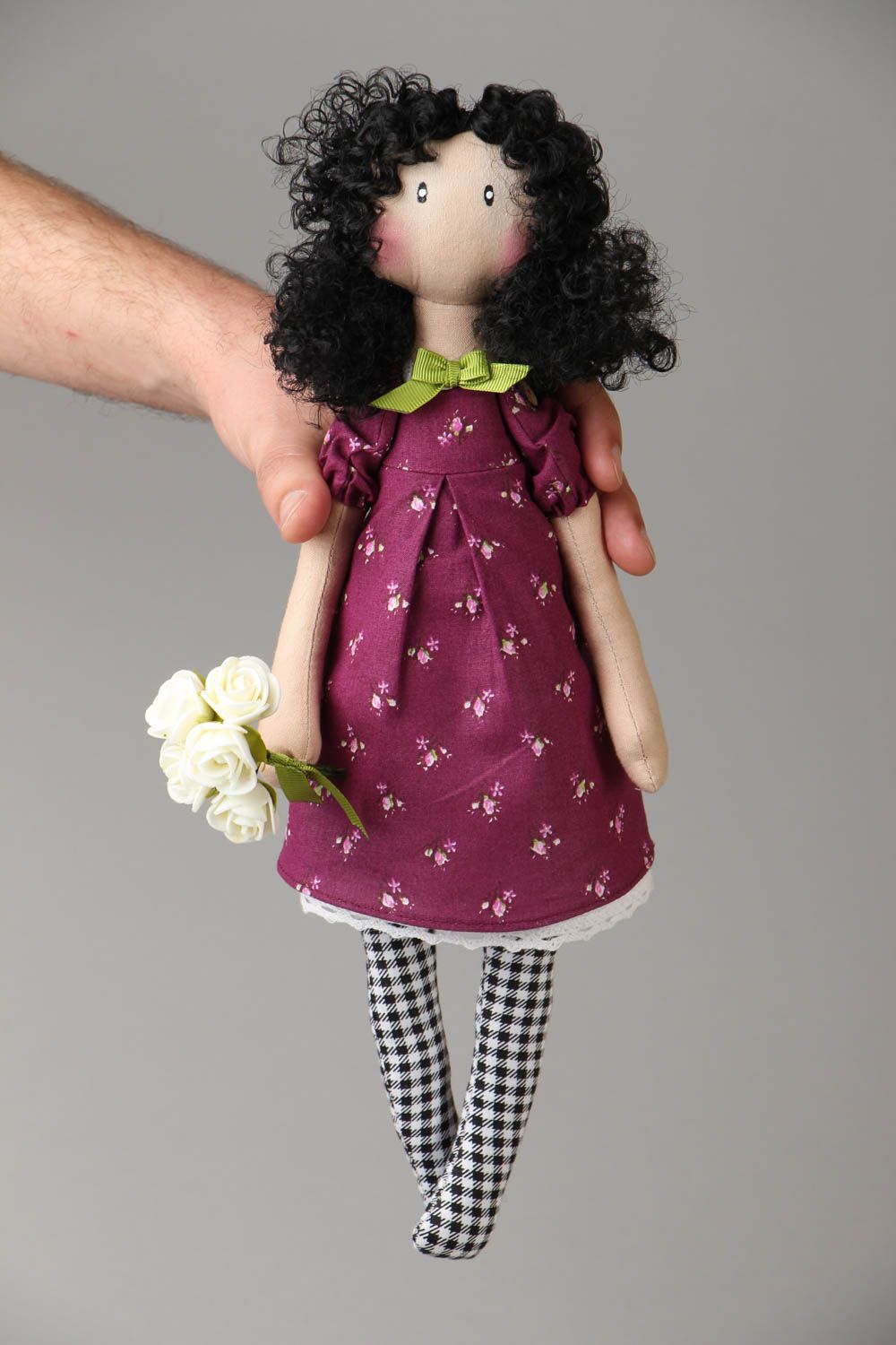 Designer fabric doll photo 4