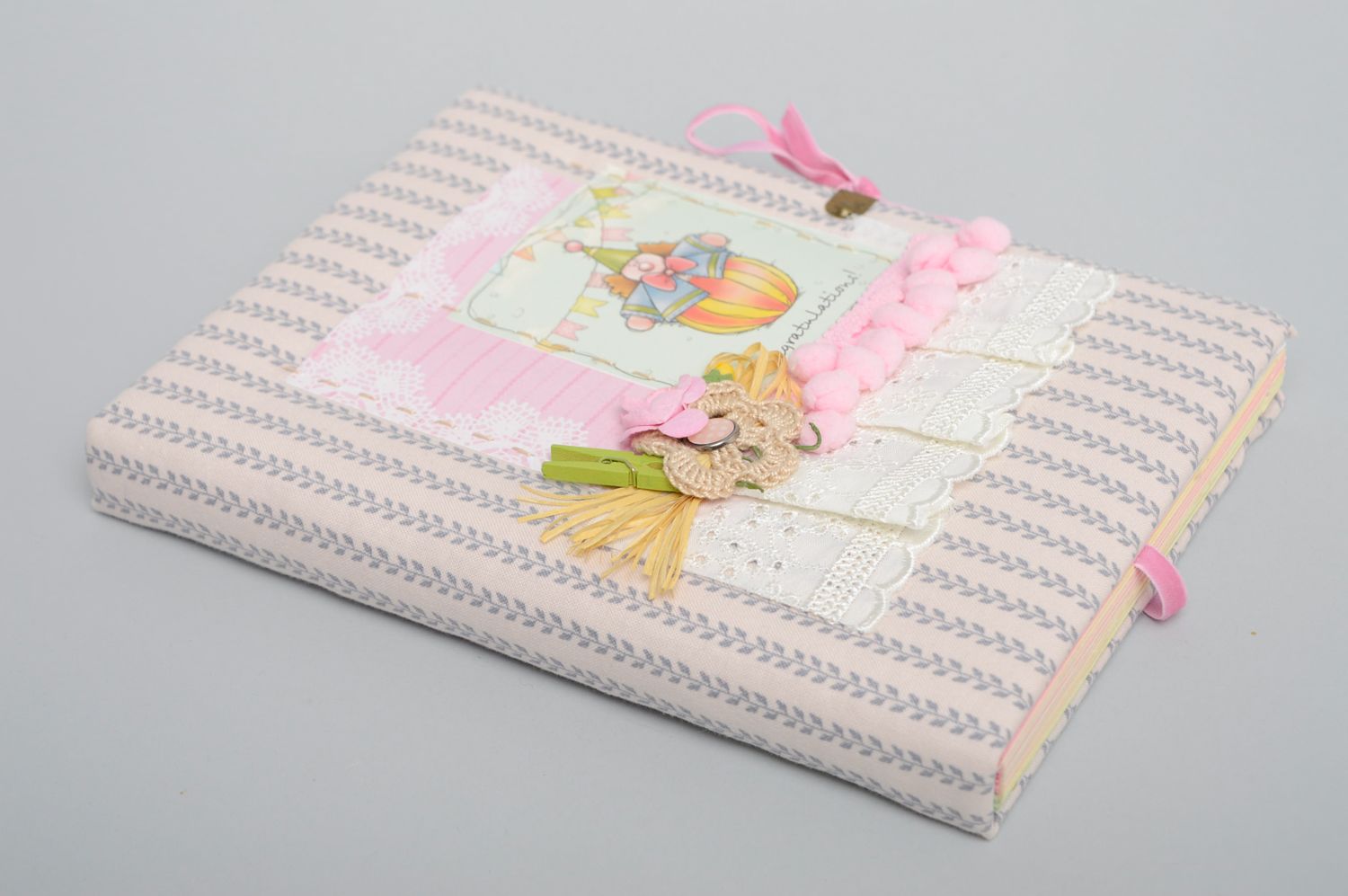 Tender scrapbooking notebook with soft cover photo 1