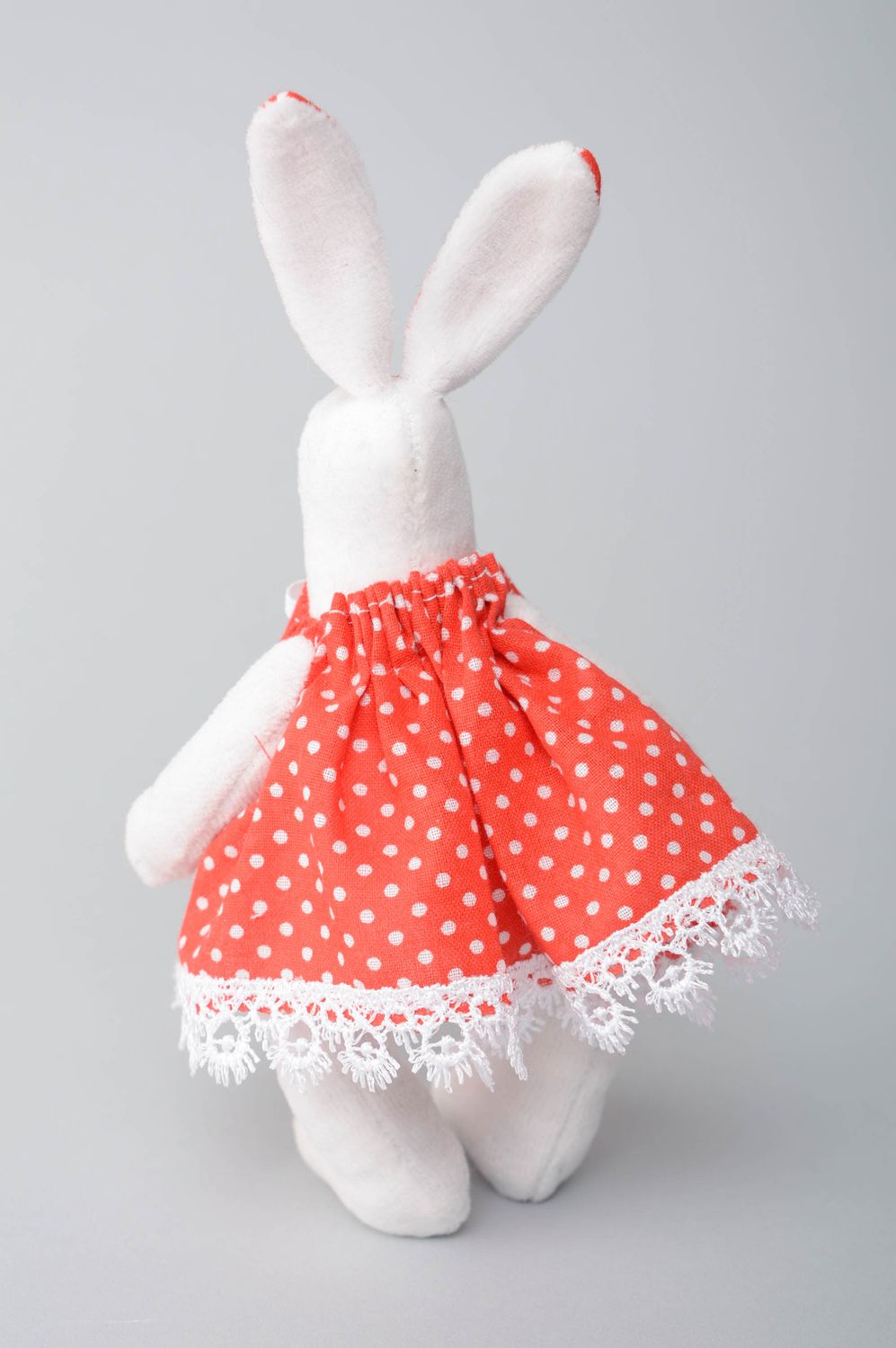 Handmade designer soft toy Rabbit in Dress photo 3