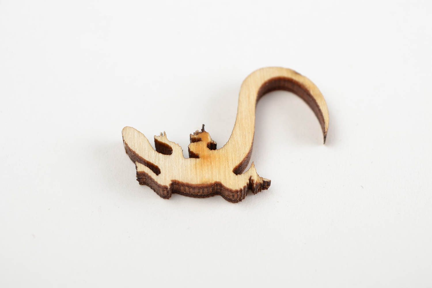 Handmade Figur zum Bemalen kleiner Holz Rohling schöne Miniatur Figur Echse foto 5