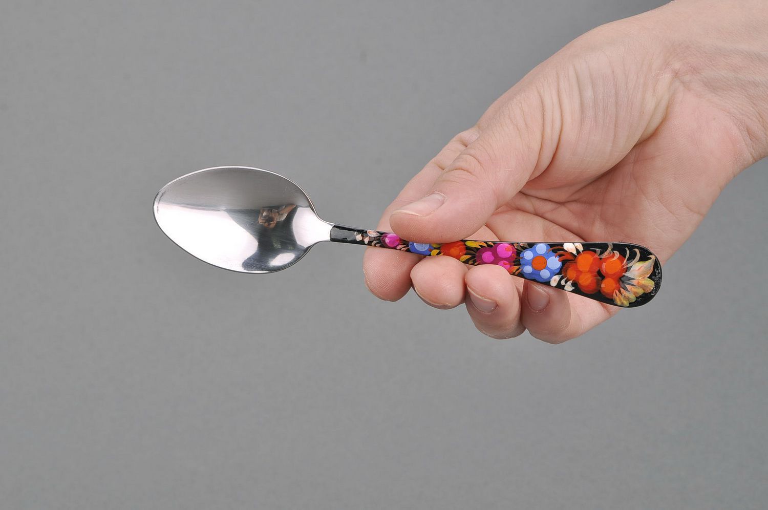 Tea spoon with painting photo 4