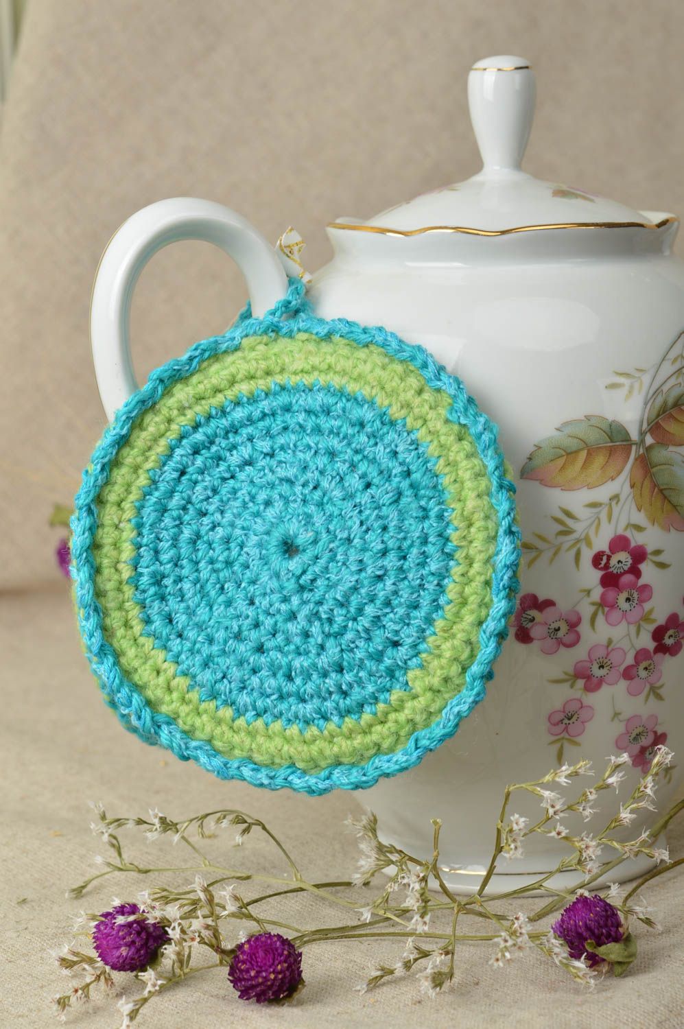 Beautiful handmade crochet potholder pot holder kitchen supplies crochet ideas photo 1