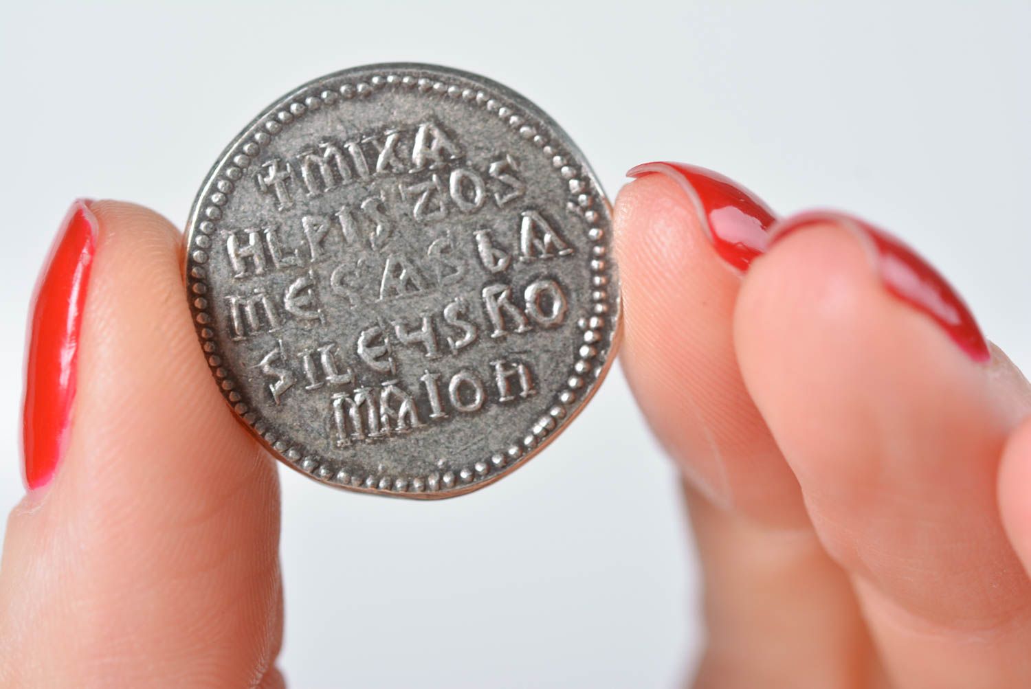 Münze wert handmade Historia Münze aus Messing seltene Münze schöne alte Münze foto 4