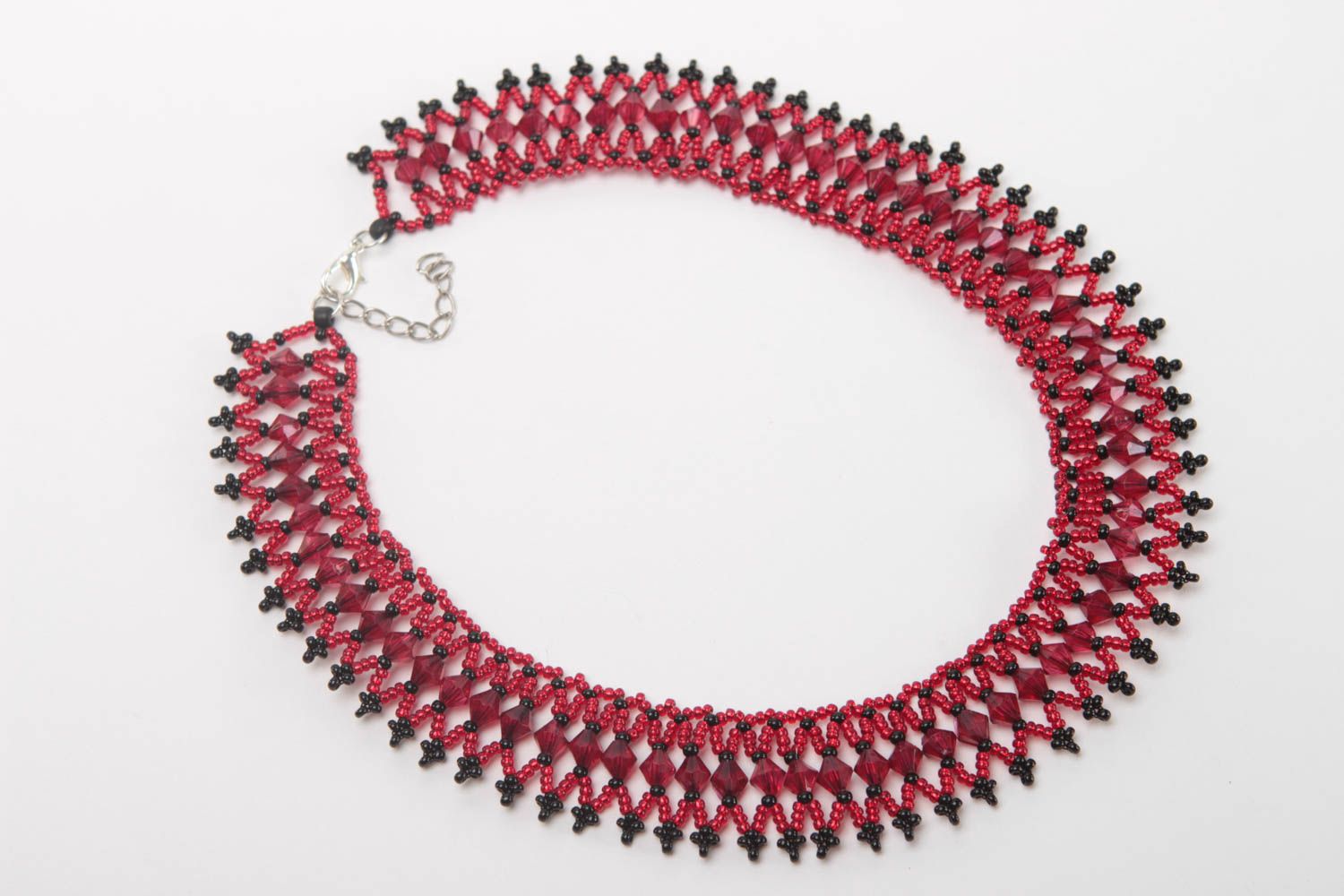 Collana di perline fatta a mano originale di moda bigiotteria da donna foto 2