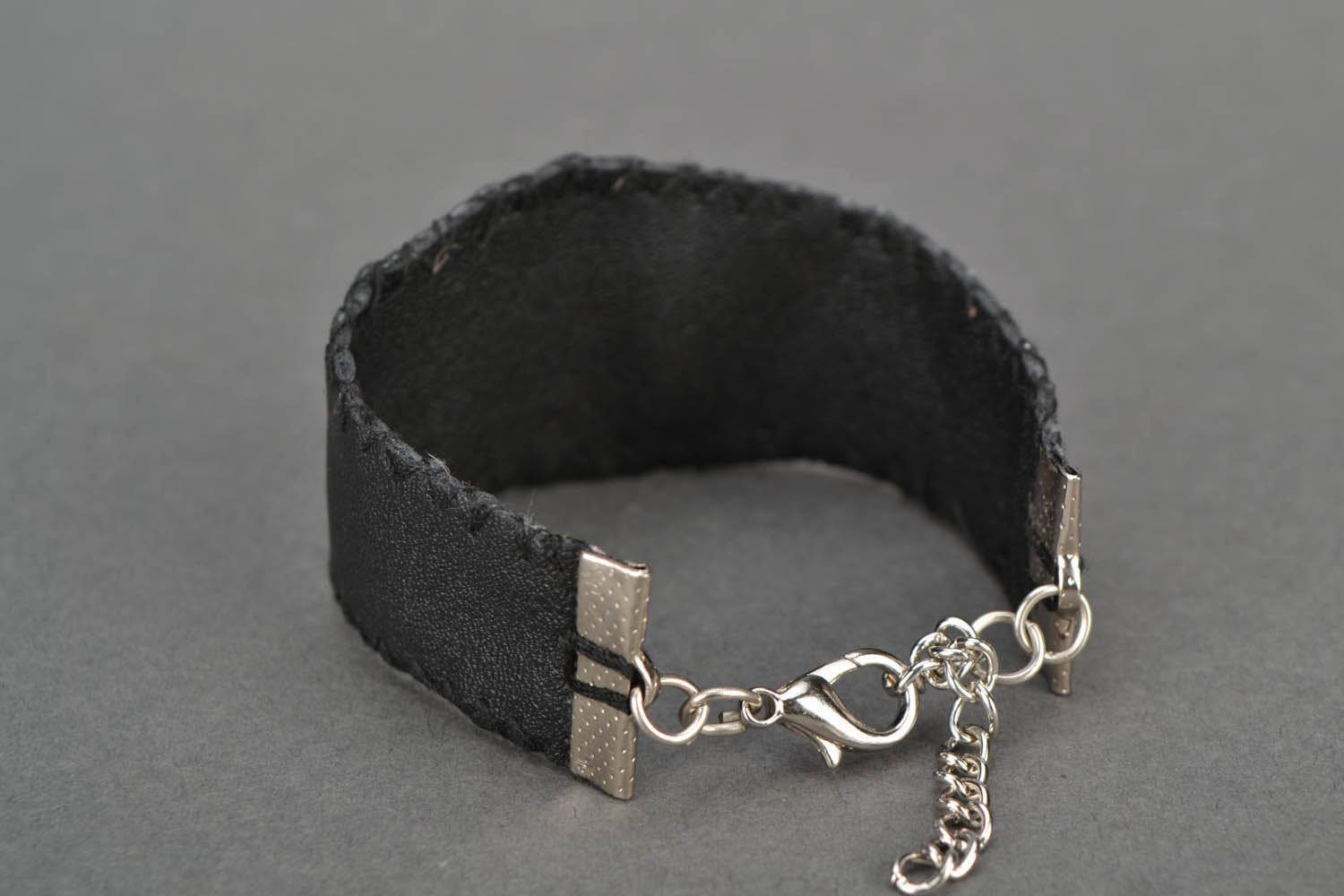 Synthetic leather bracelet Wolf's Passion photo 5