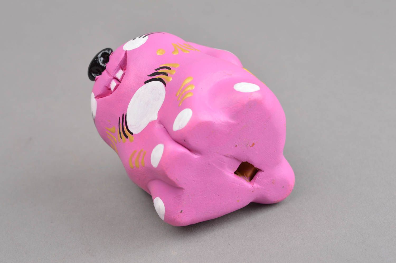 Clay whistle handmade ceramic statuette present for children clay animal whistle photo 5