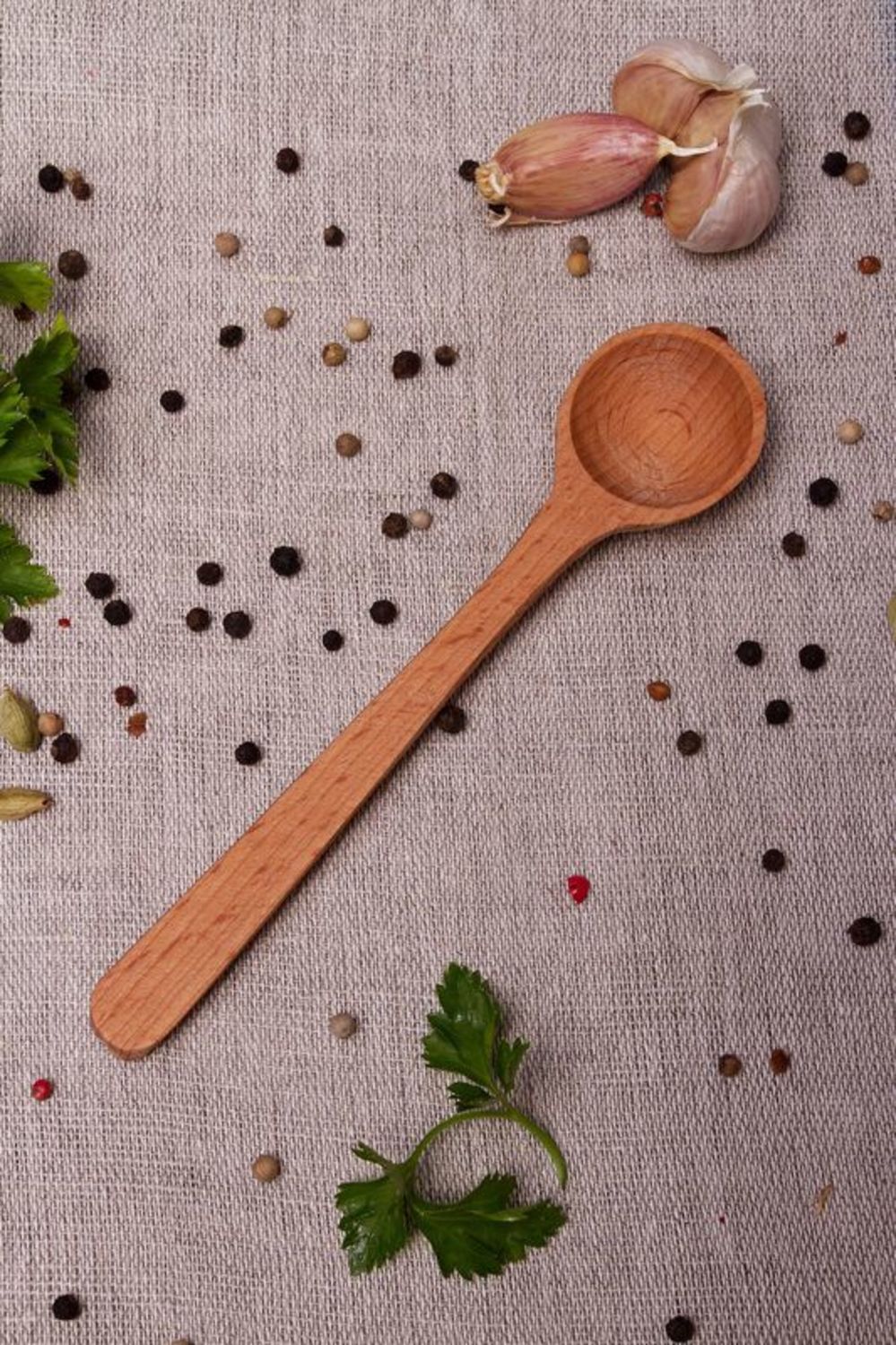 Wooden spoon for spices photo 1