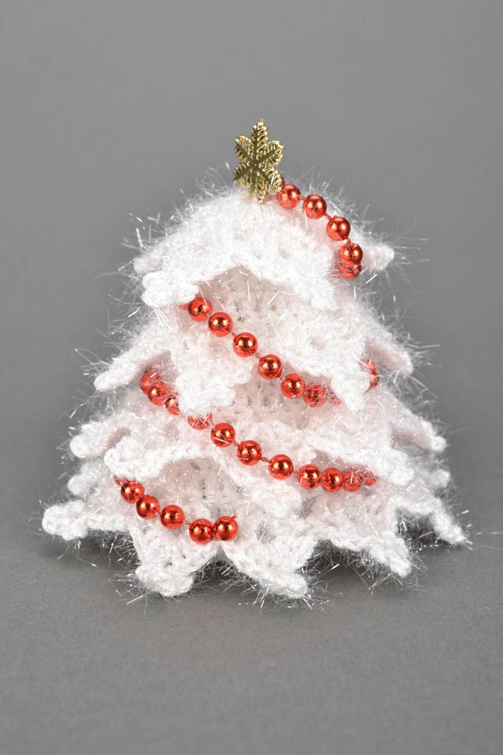 Árbol de Navidad tejido a crochet foto 3
