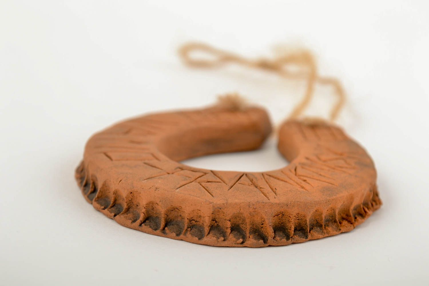 Handmade horseshoe charm for good luck designer clay interior decoration figure photo 4