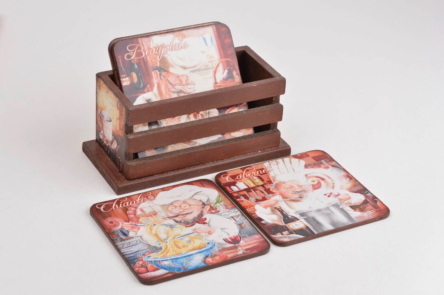 4 posavasos originales artesanales accesorios de cocina protectores para mesa foto 3