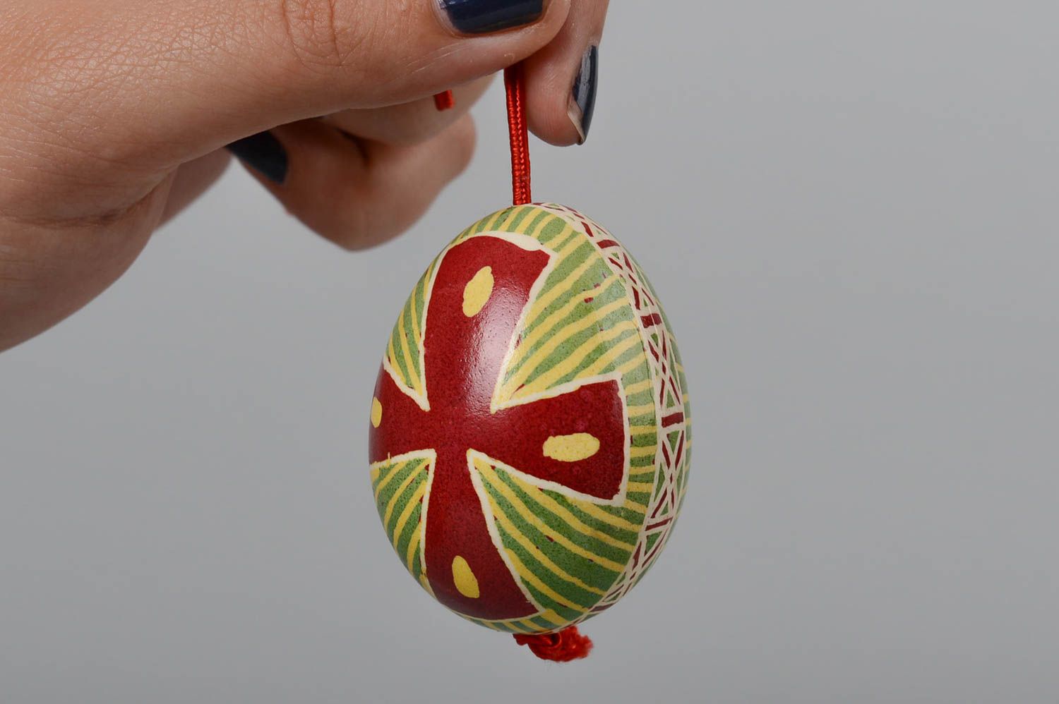 Huevo de Pascua artesanal estiloso regalo original decoración para fiesta foto 5