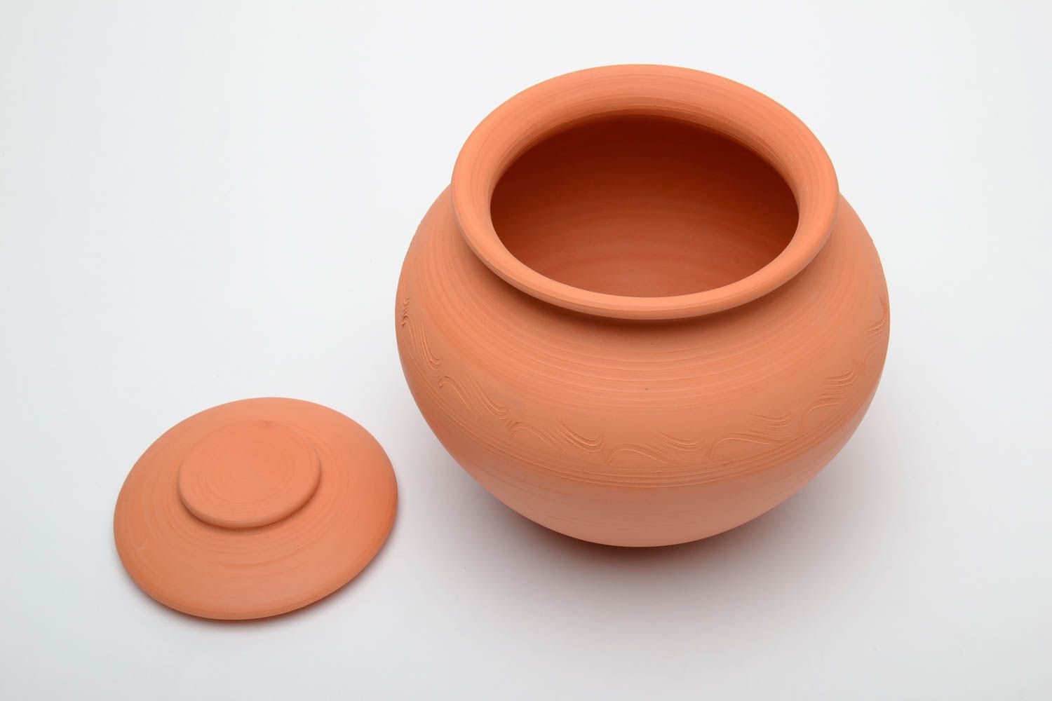 Pentola di terracotta fatta a mano vaso di argilla stoviglie in ceramica foto 3