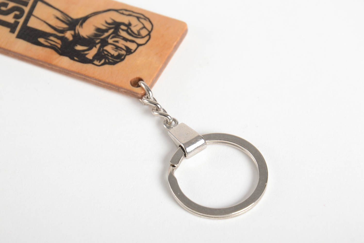 Schlüssel Schmuck Handmade Schlüssel Anhänger Designer Accessoire aus Holz schön foto 4