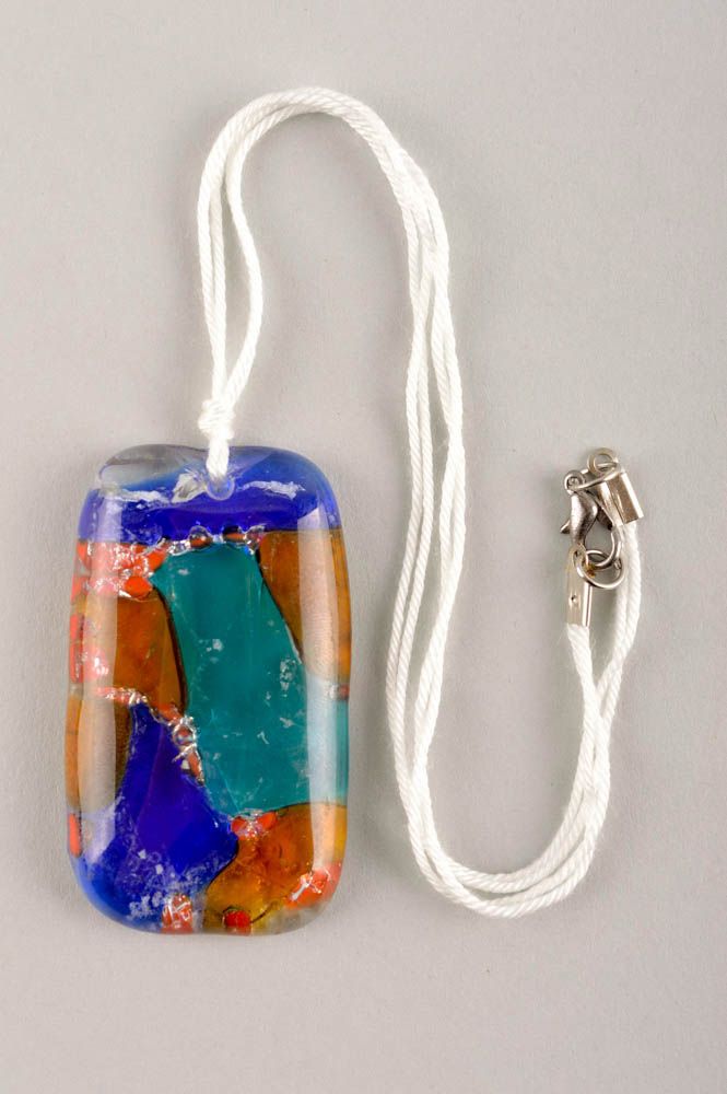 Handmade accessories glass pendant glass jewelry unusual pendant for girl photo 2
