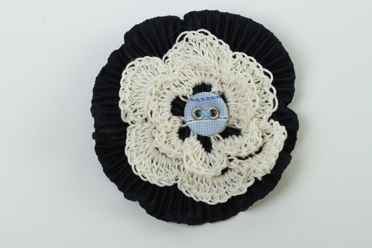 Handmade crochet flower jewelry findings jewelry making supplies small gifts photo 2