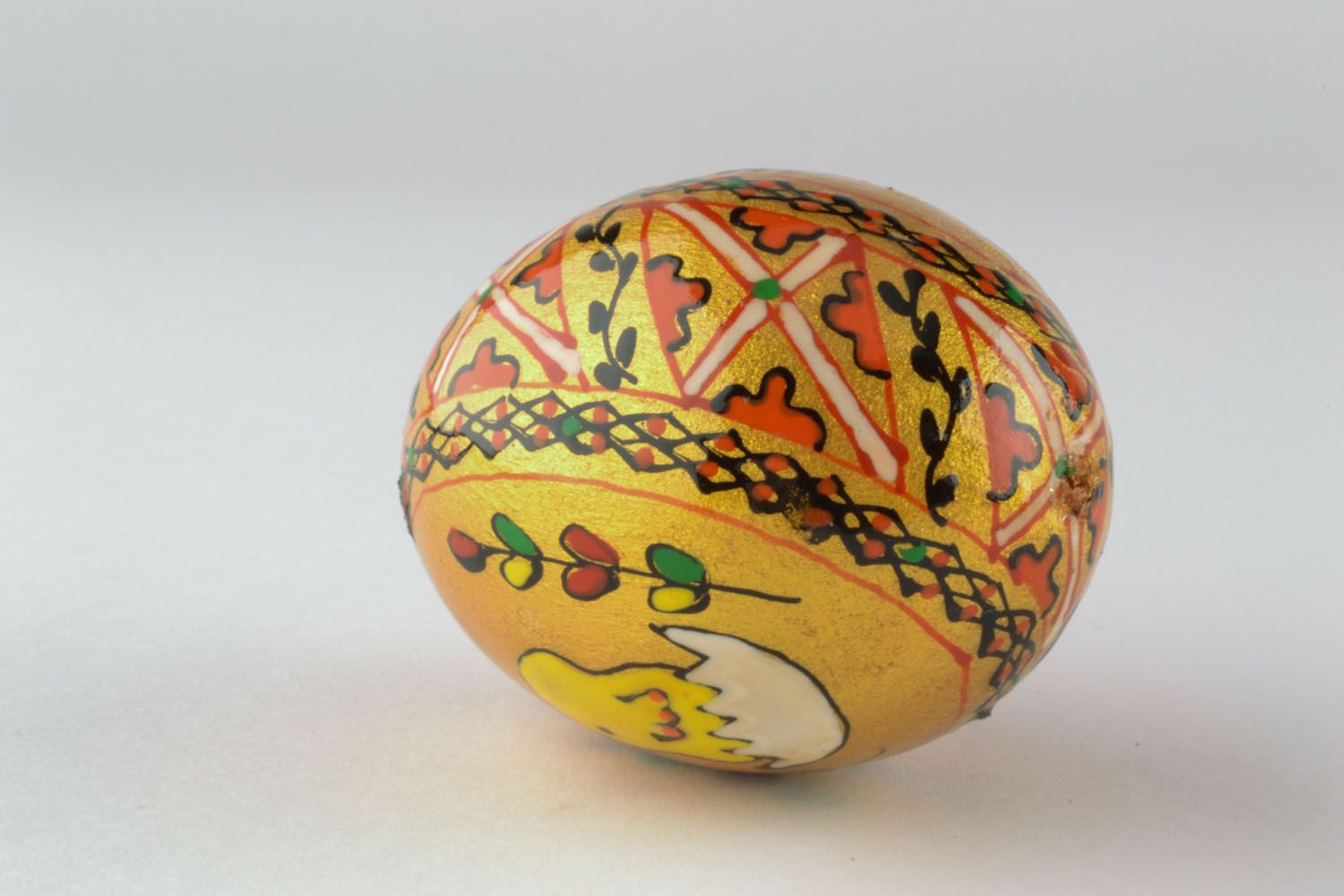Huevo de Pascua artesanal de madera foto 5
