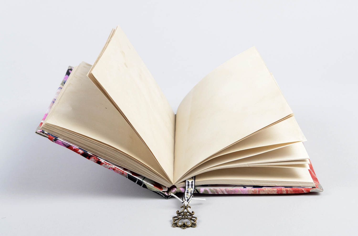 Schönes Notizbuch handmade ausgefallenes Geschenk Design Notizblock blumig foto 2