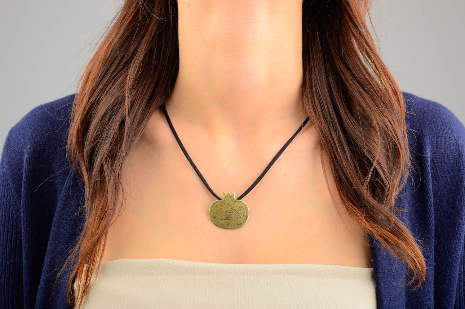 Handmade Metal Designer Jewelry Unusual Feminine Pendant Cute Accessory