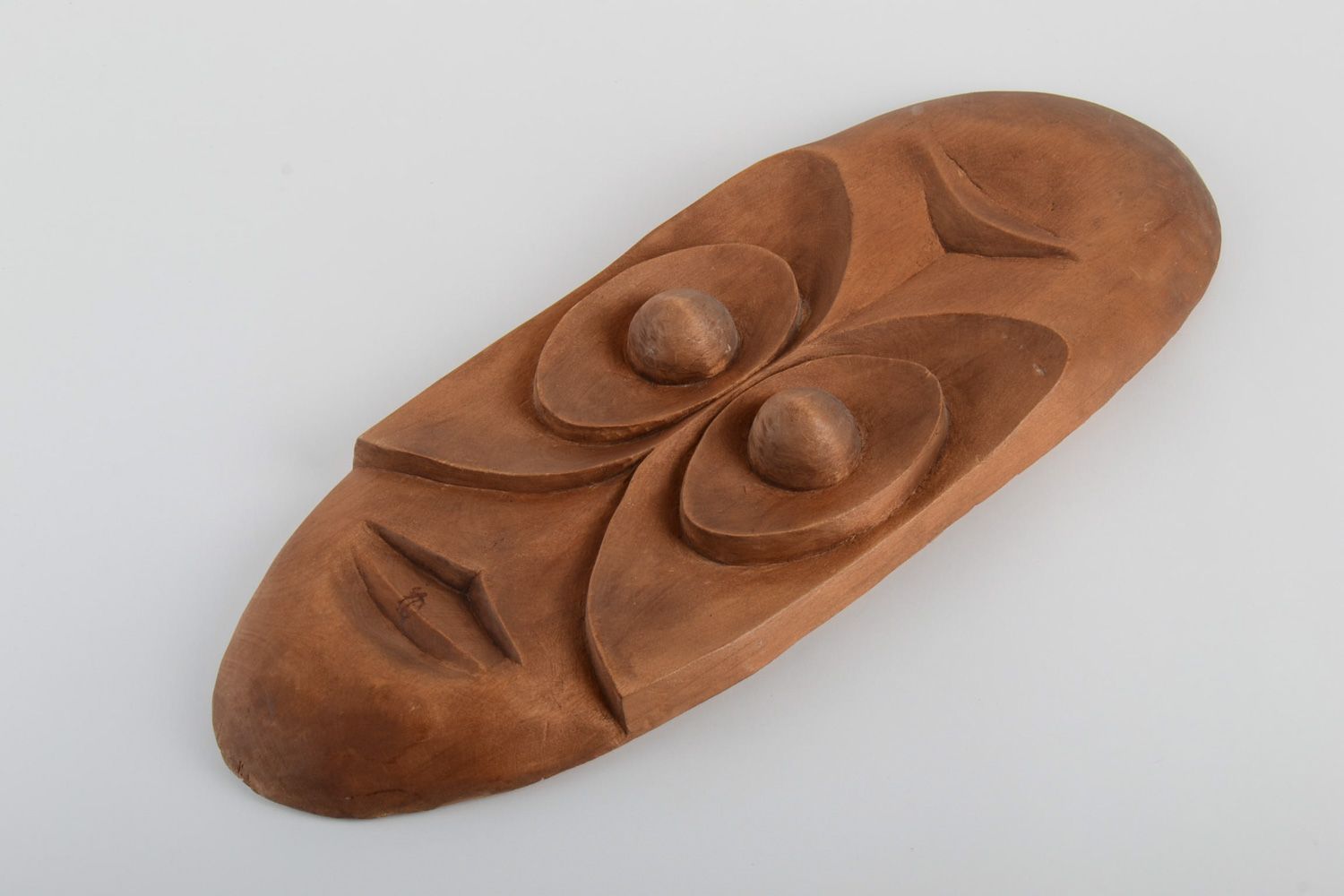 Máscara africana de madera hecha a mano para decorar paredes tallada original foto 2