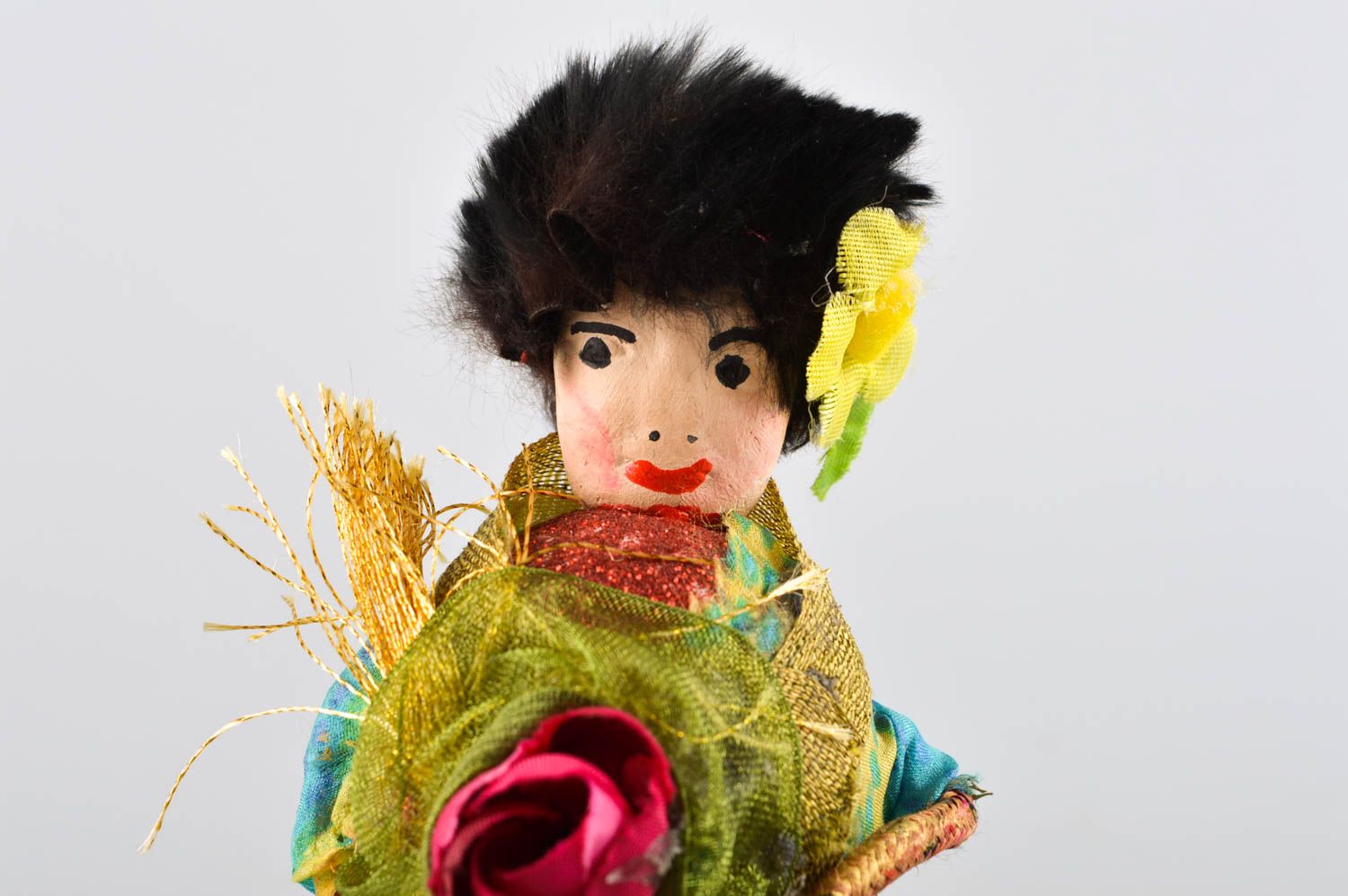 Авторская кукла ручной работы кукла для интерьера милая коллекционная кукла фото 4