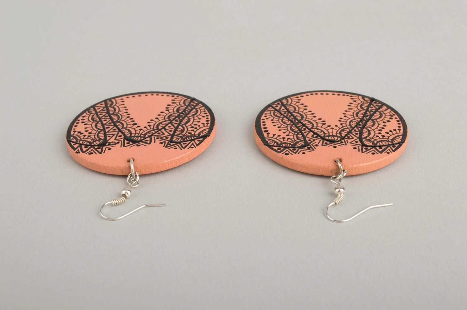Handcrafted jewelry womens earrings wooden jewelry designer earrings gift ideas photo 5