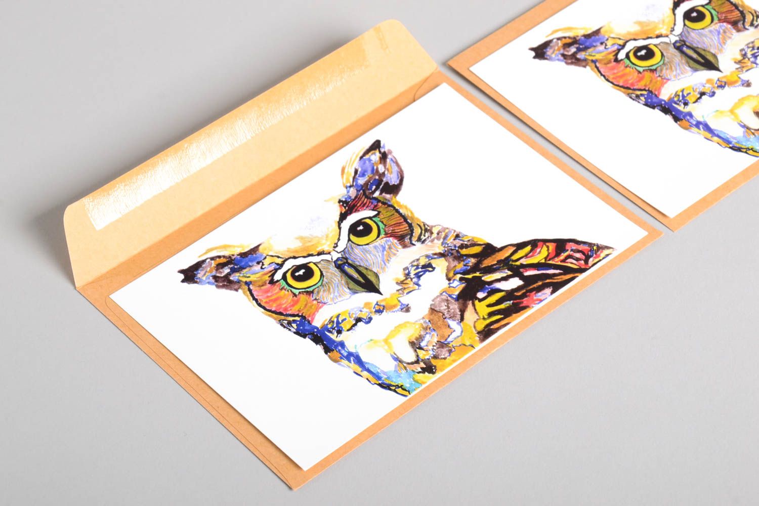 Открытки ручной работы красивые открытки две поздравительные открытки Птицы фото 5