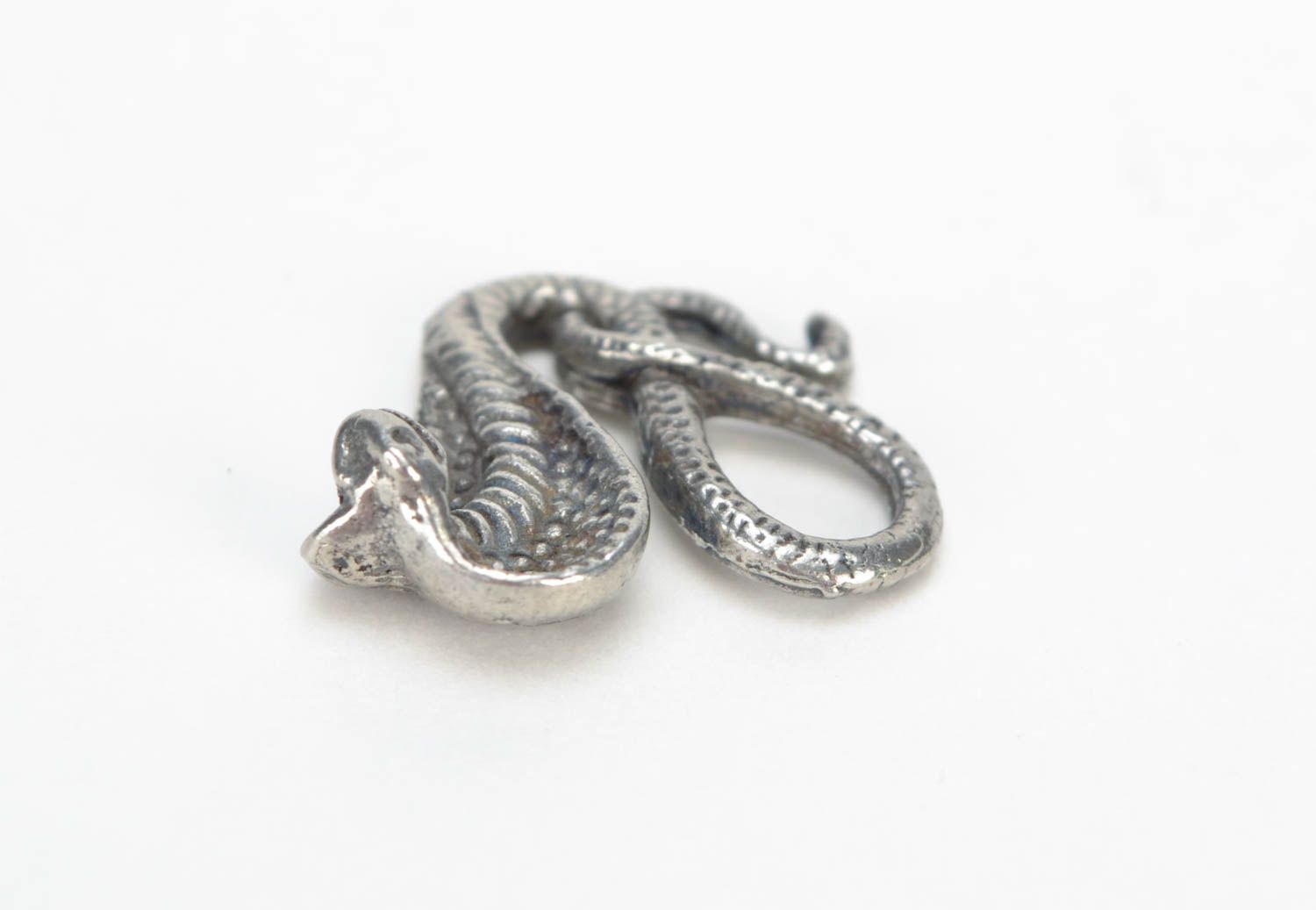 Beautiful metal craft blank pendant in the shape of snake jewelry making ideas photo 3