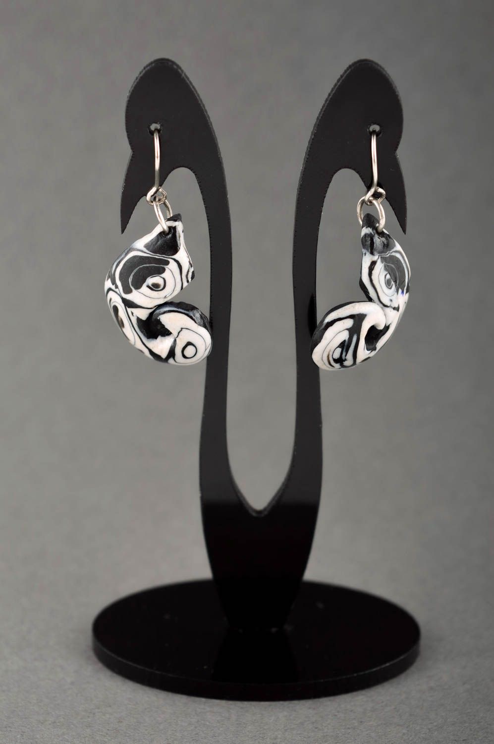 Stylish handmade plastic earrings homemade earrings design accessories for girls photo 1