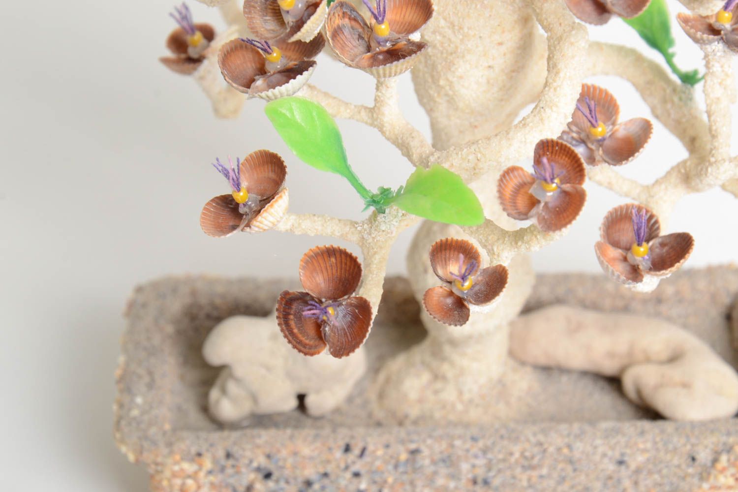 Árbol artificial hecho a mano decoración de interiores regalo original pequeño foto 3