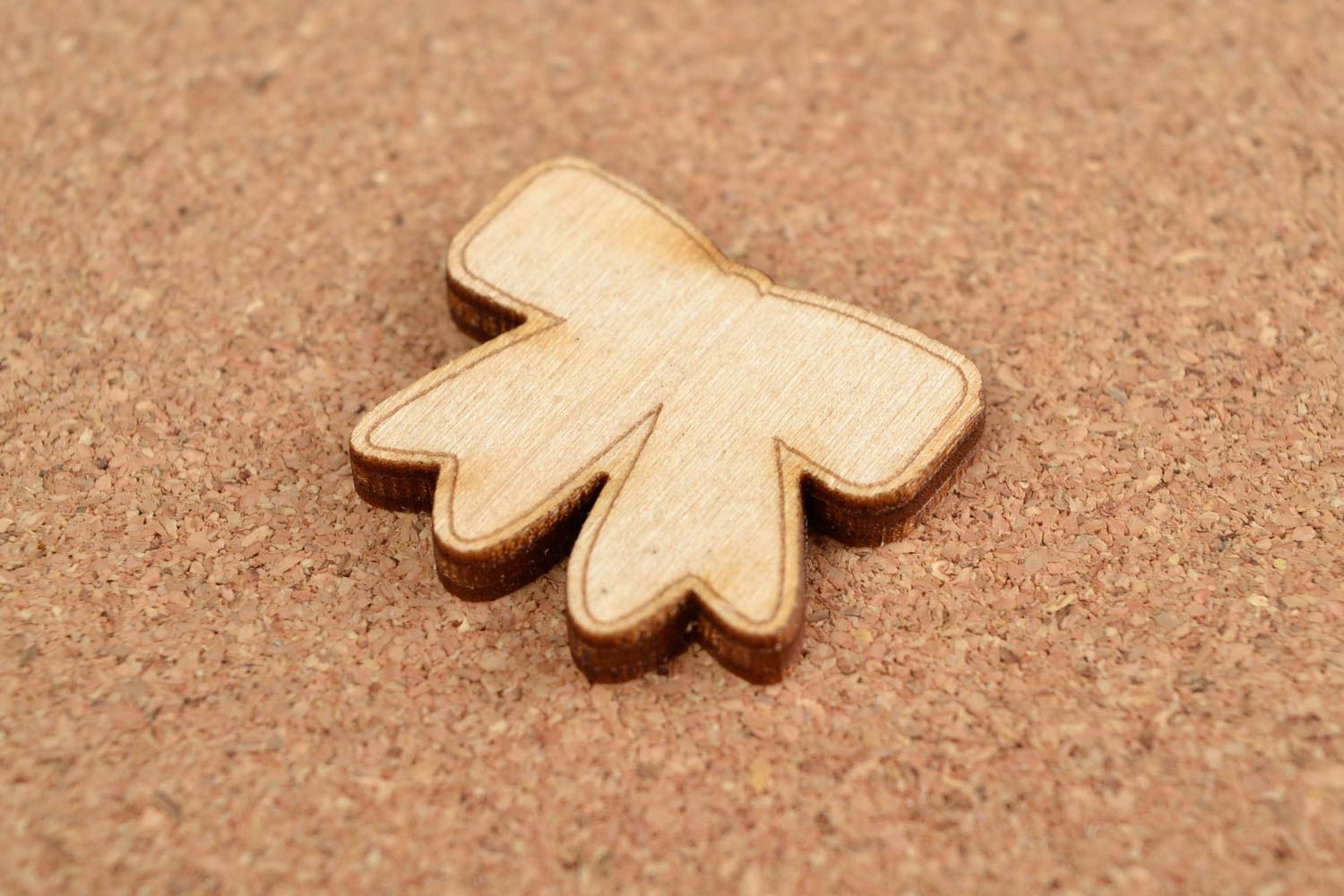 Handmade cute wooden toy unusual blank for creativity plywood figurine photo 1