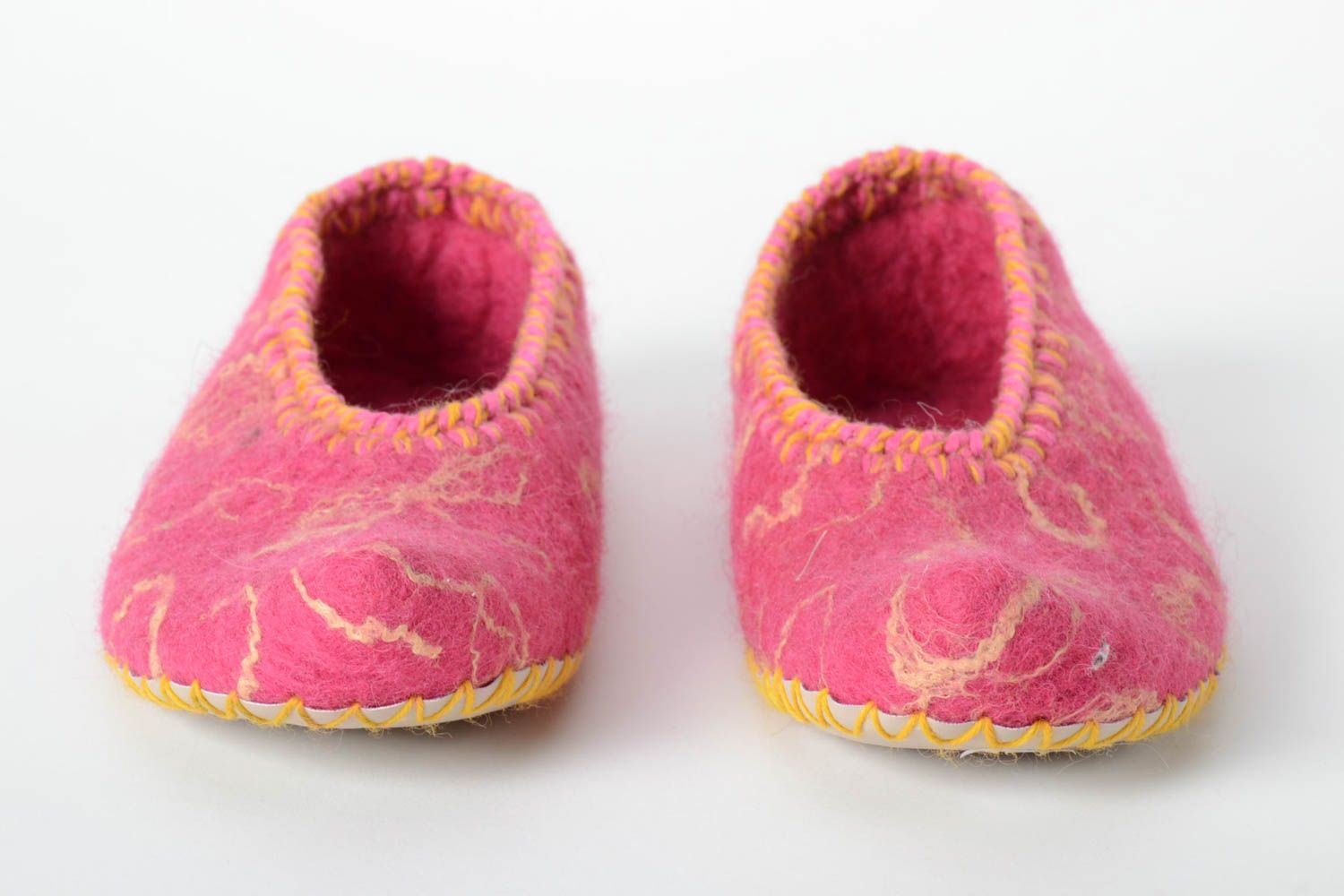 Zapatillas de casa hechas a mano de lana calzado femenino regalo original foto 2