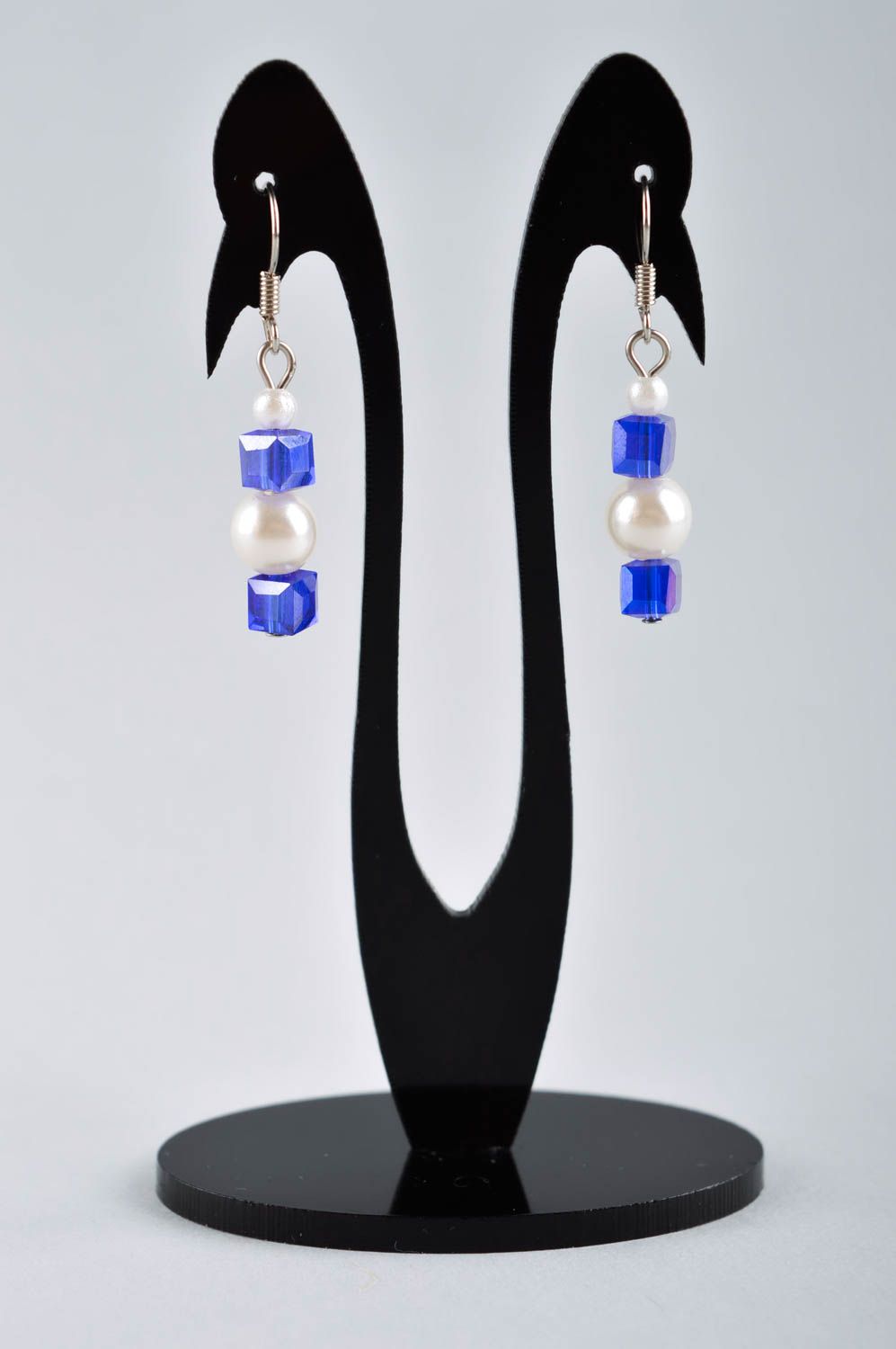 Handmade Kristall Ohrringe Designer Accessoire ausgefallener Ohrschmuck  foto 2