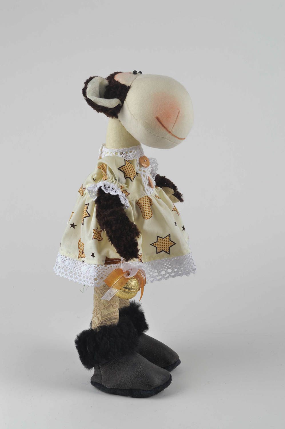 Kinder Spielzeug Stoff Tier handmade Affe Kuscheltier Geburtstag Geschenk schön foto 3