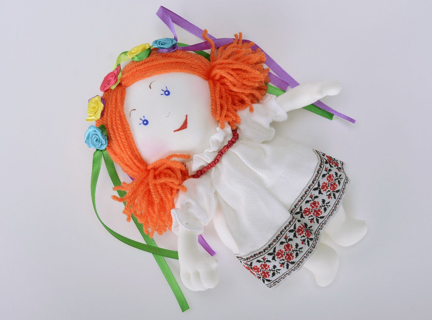 Textile doll Ukrainian girl photo 1