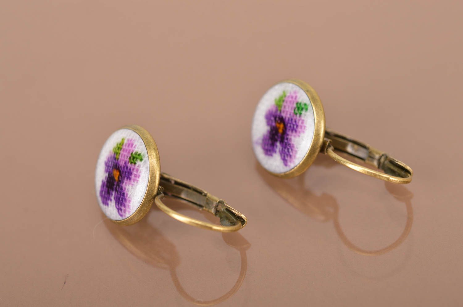 Fashion earrings flower jewelry designer accessories vintage jewelry gift ideas photo 5
