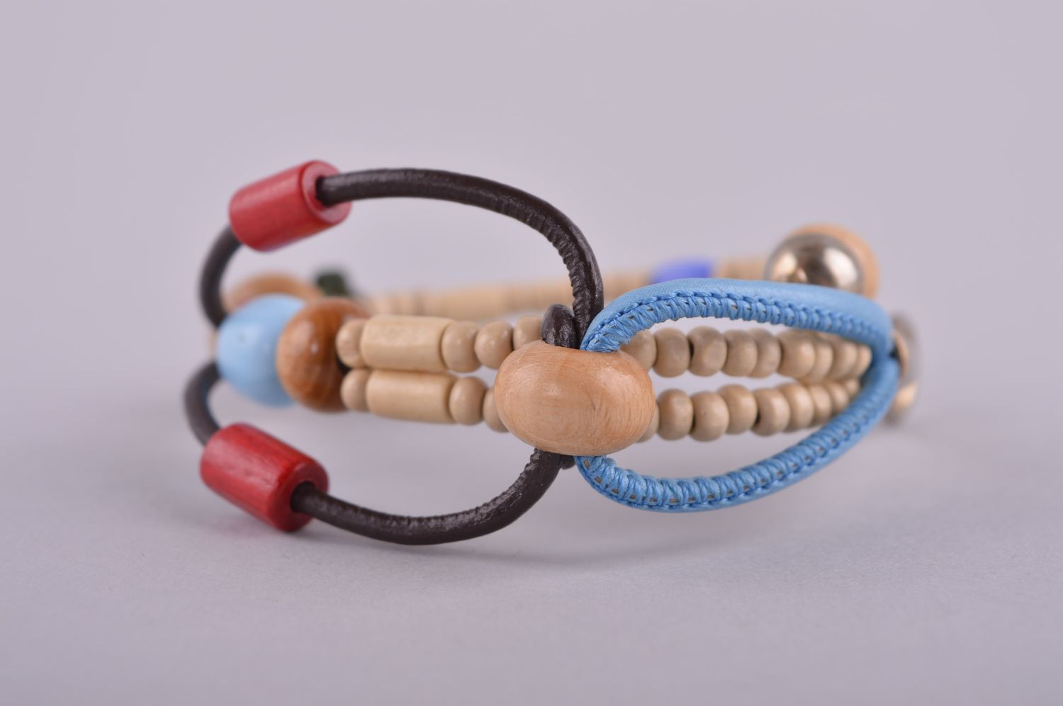 Bead bracelet handmade jewelry wooden bracelet costume jewelry gifts for girls photo 3
